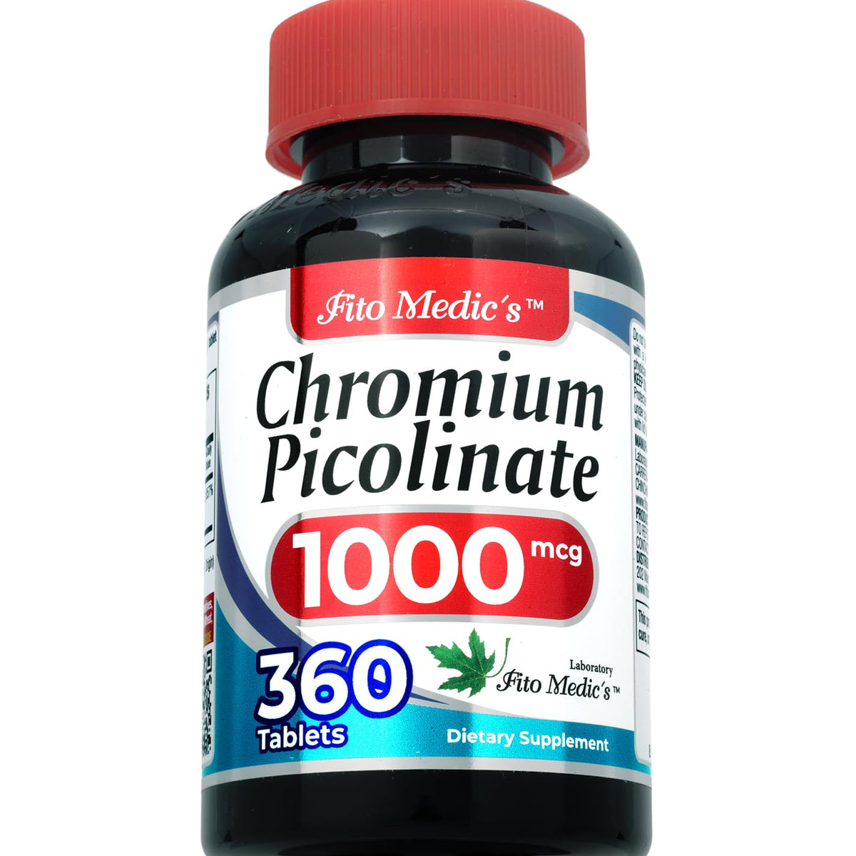 FITO MEDIC'S Chrome Picolinate arrière de la bouteille