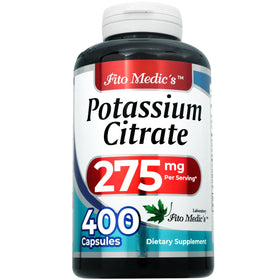FITO MEDIC'S citrate de potassium capsules ouvertes sur une table