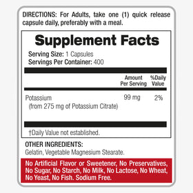 FITO MEDIC'S citrate de potassium flacon avec étiquette visible