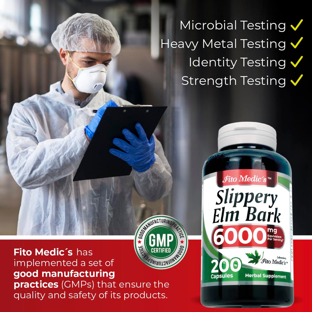 FITO MEDIC'S Écorce de Slipeur capsules sur fond blanc