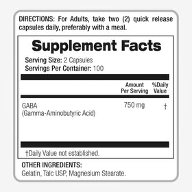 FITO MEDIC'S GABA Capsules 750 mg avec autres compléments alimentaires