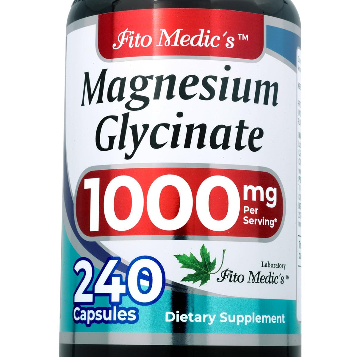 FITO MEDIC'S Glicinato de Magnésium 180 capsules, vue de face