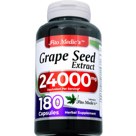 FITO MEDIC'S Grape Seed 1200mg capsules à l'intérieur de la bouteille