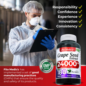 FITO MEDIC'S Grape Seed 1200mg étiquette et informations