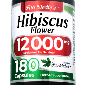 FITO MEDIC'S Hibiscus capsules 180 count bottle front view