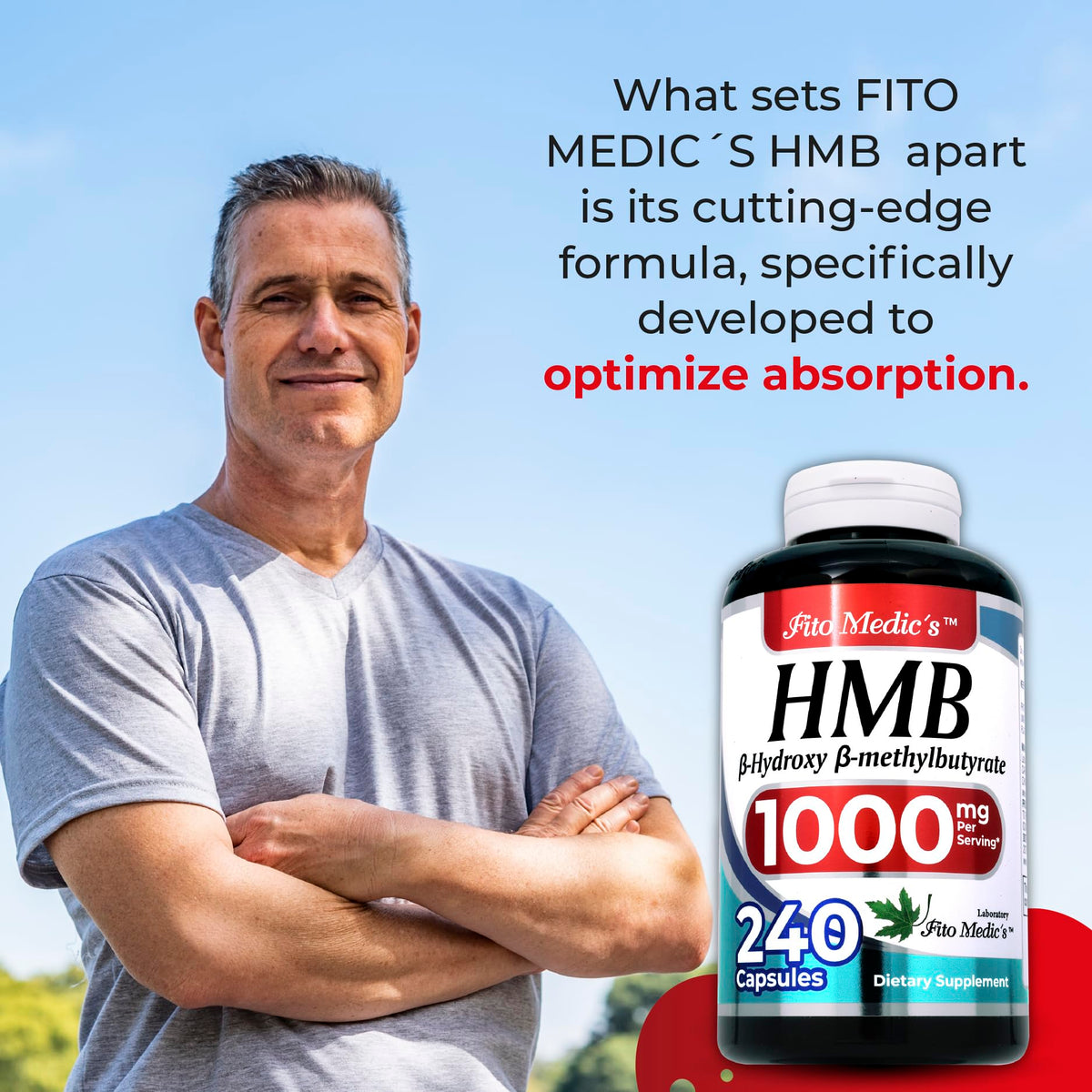 FITO MEDIC'S HMB vue arrière du flacon