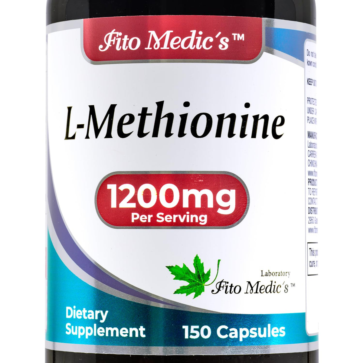 FITO MEDIC'S L-Méthionine 1200 mg 150 capsules vue de face