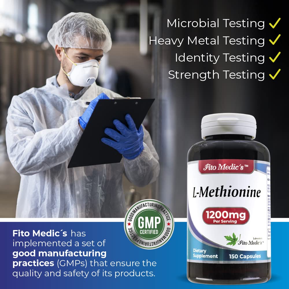 FITO MEDIC'S L-Méthionine 1200 mg capsules ouvertes