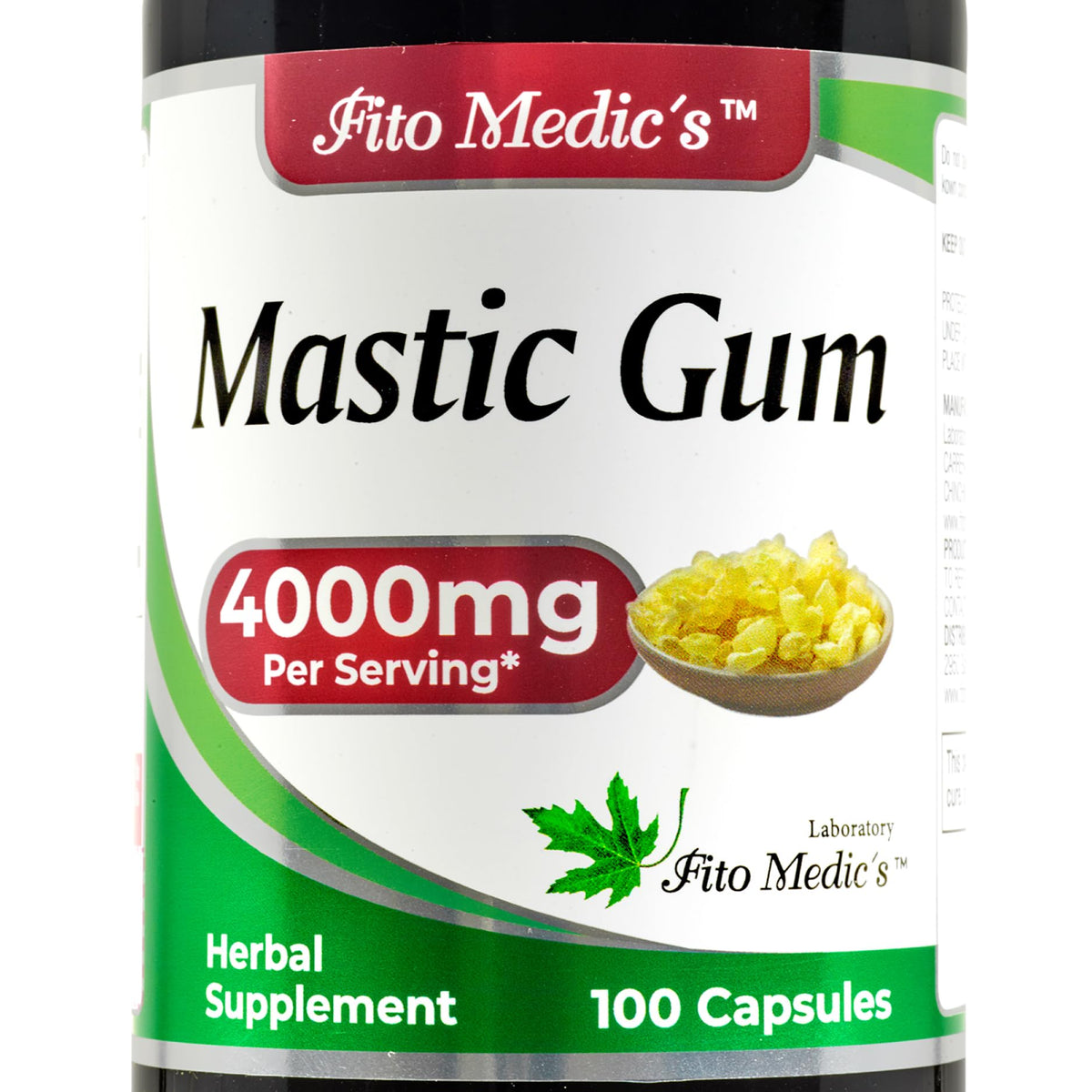 FITO MEDIC'S Mastic Gum 100 Capsules vue de face