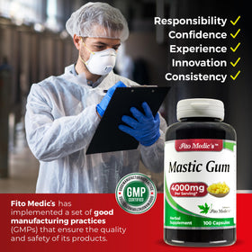 FITO MEDIC'S Mastic Gum capsules avec ingrédients naturels