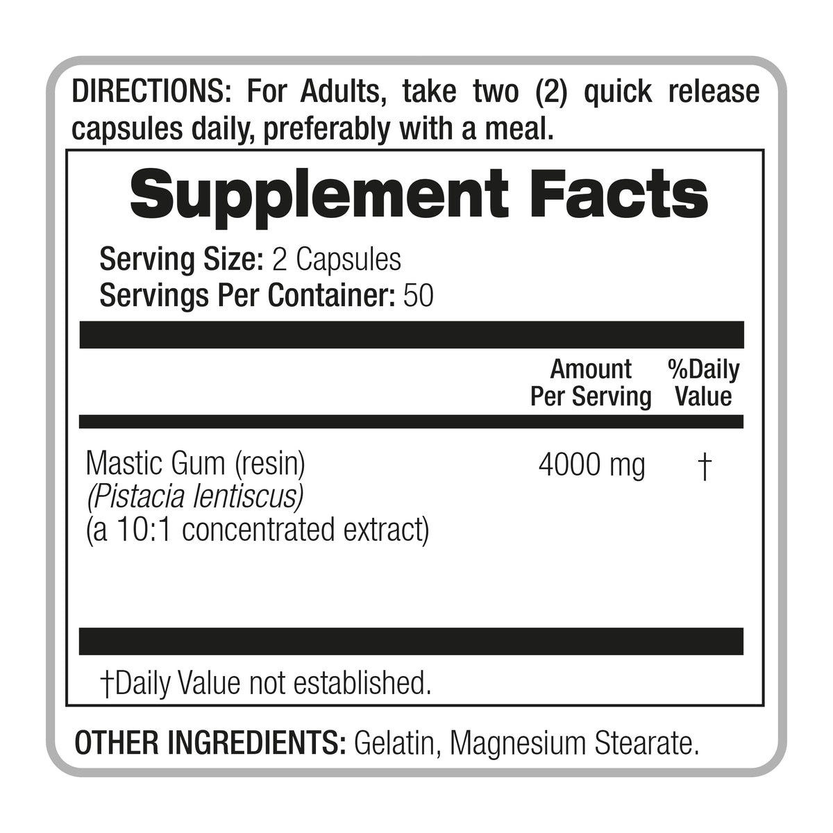 FITO MEDIC'S Mastic Gum capsules close-up