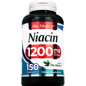 FITO MEDIC'S Niacine 150 Capsules - vue latérale du flacon