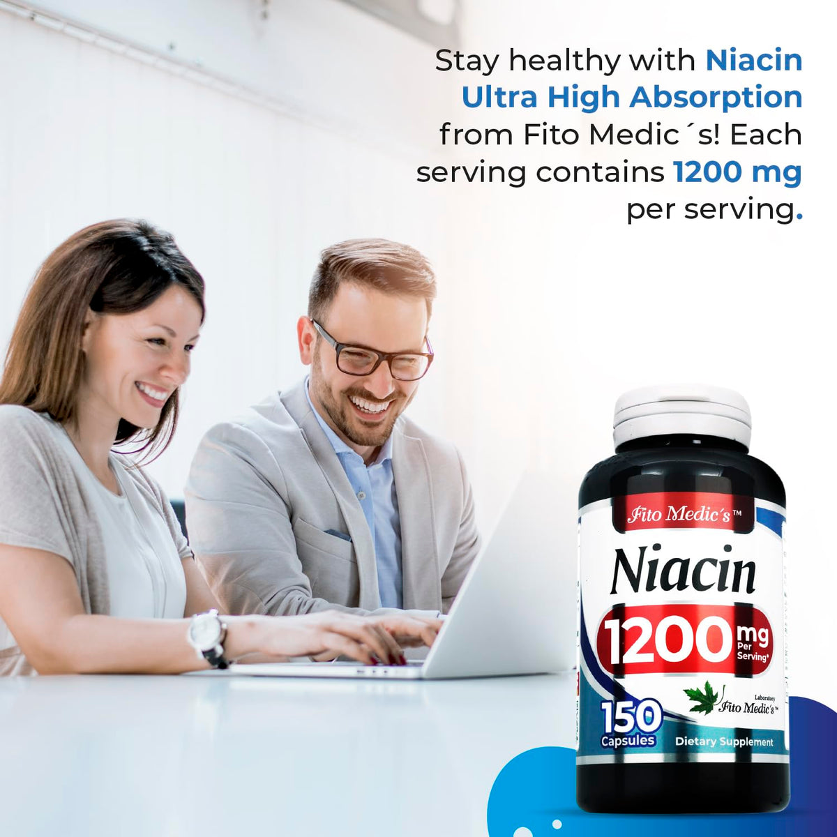 FITO MEDIC'S Niacine - capsules à l'intérieur du flacon