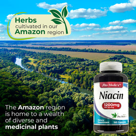 FITO MEDIC'S Niacine - flacon avec capsules sur fond blanc