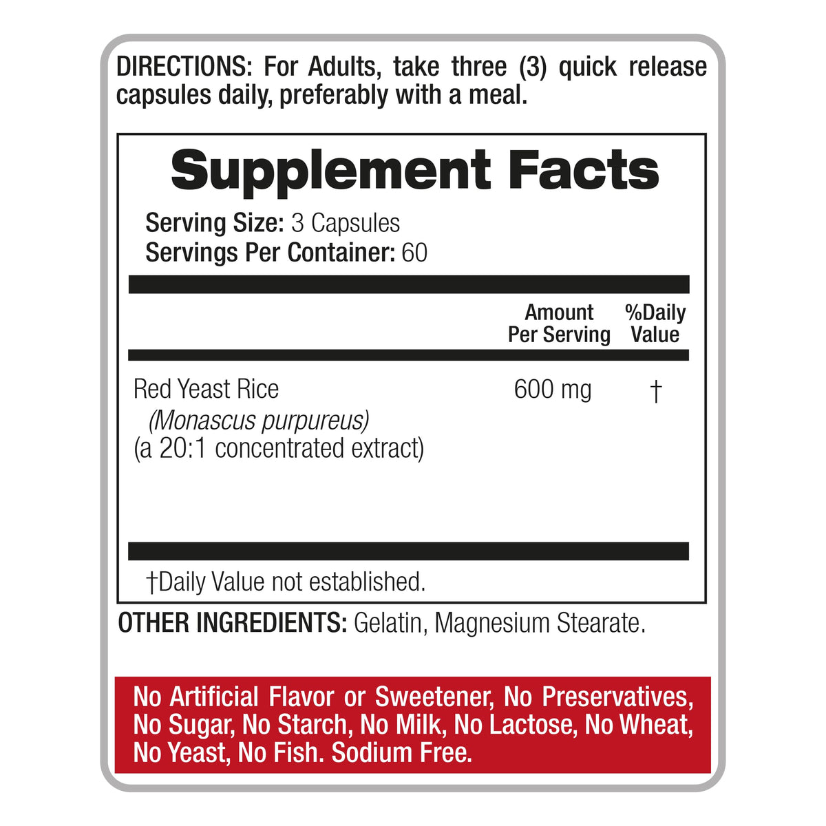 FITO MEDIC'S Riz Rouge 600mg en format de capsule