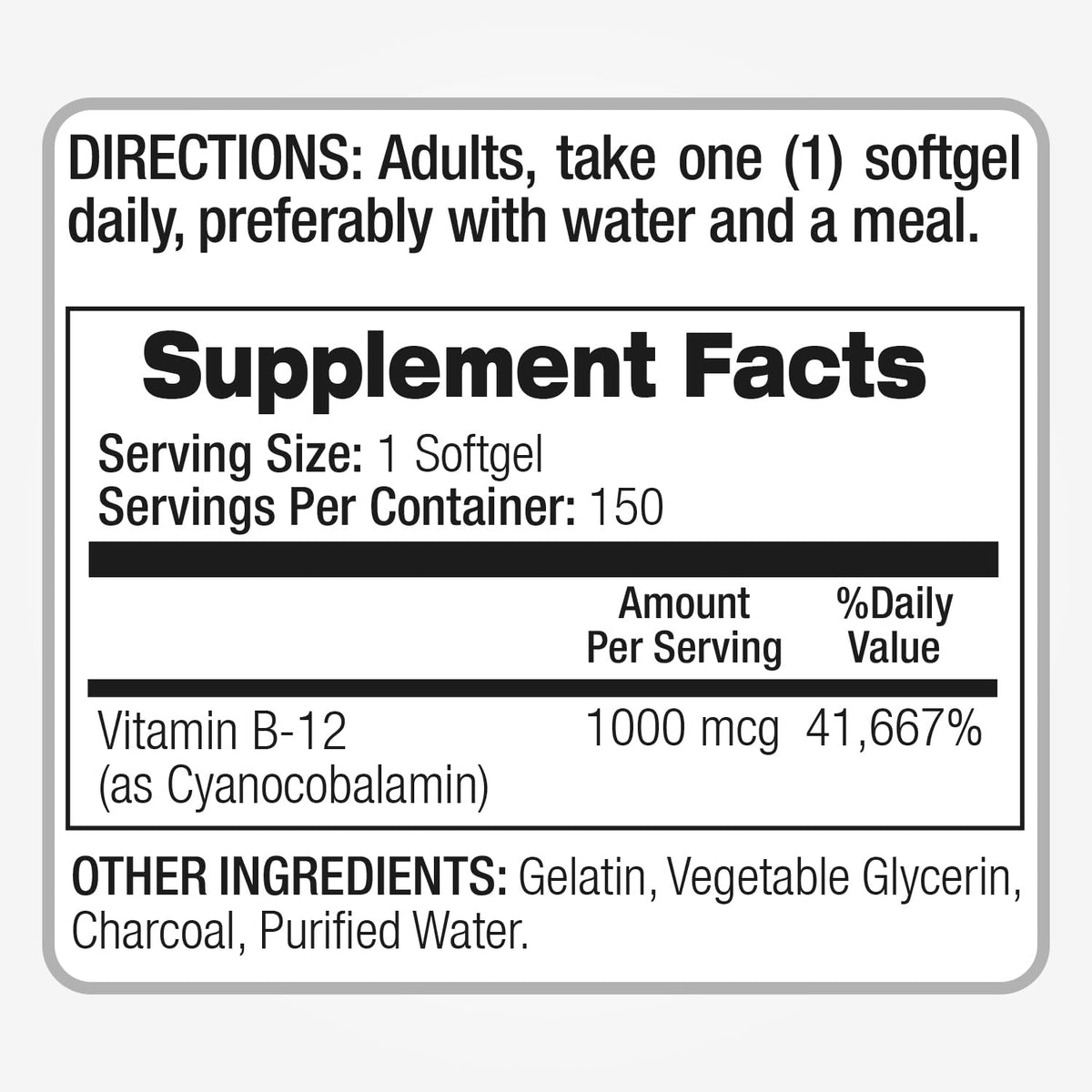 FITO MEDIC'S Vitamine B12 gélules étiquette