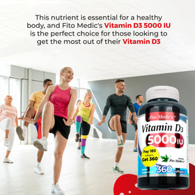 FITO MEDIC'S Vitamine D3 5000 IU gélules molles, vue de côté