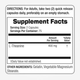 FITOMEDIC'S L-Theanine 400mg capsules en main