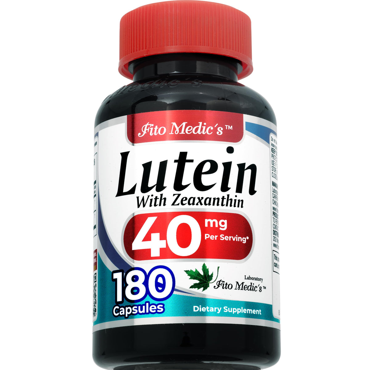 FITOMEDIC'S Luteine et Zéaxanthine 180 Capsules vue arrière