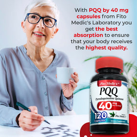 FITOMEDIC'S PQQ 120 Capsules avec un fond neutre