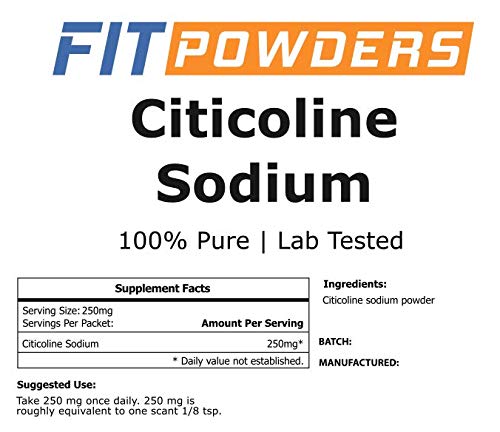 FitPowders Citicoline Powder 100g mixed in a smoothie