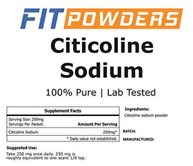 FitPowders Citicoline Powder 100g mixed in a smoothie
