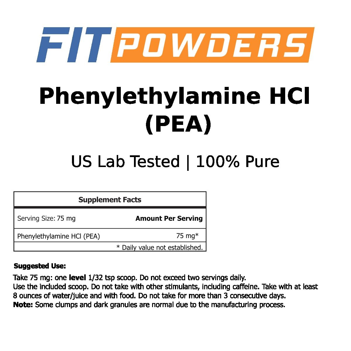 FitPowders phényléthylamine 500g en utilisation avec papier de riz