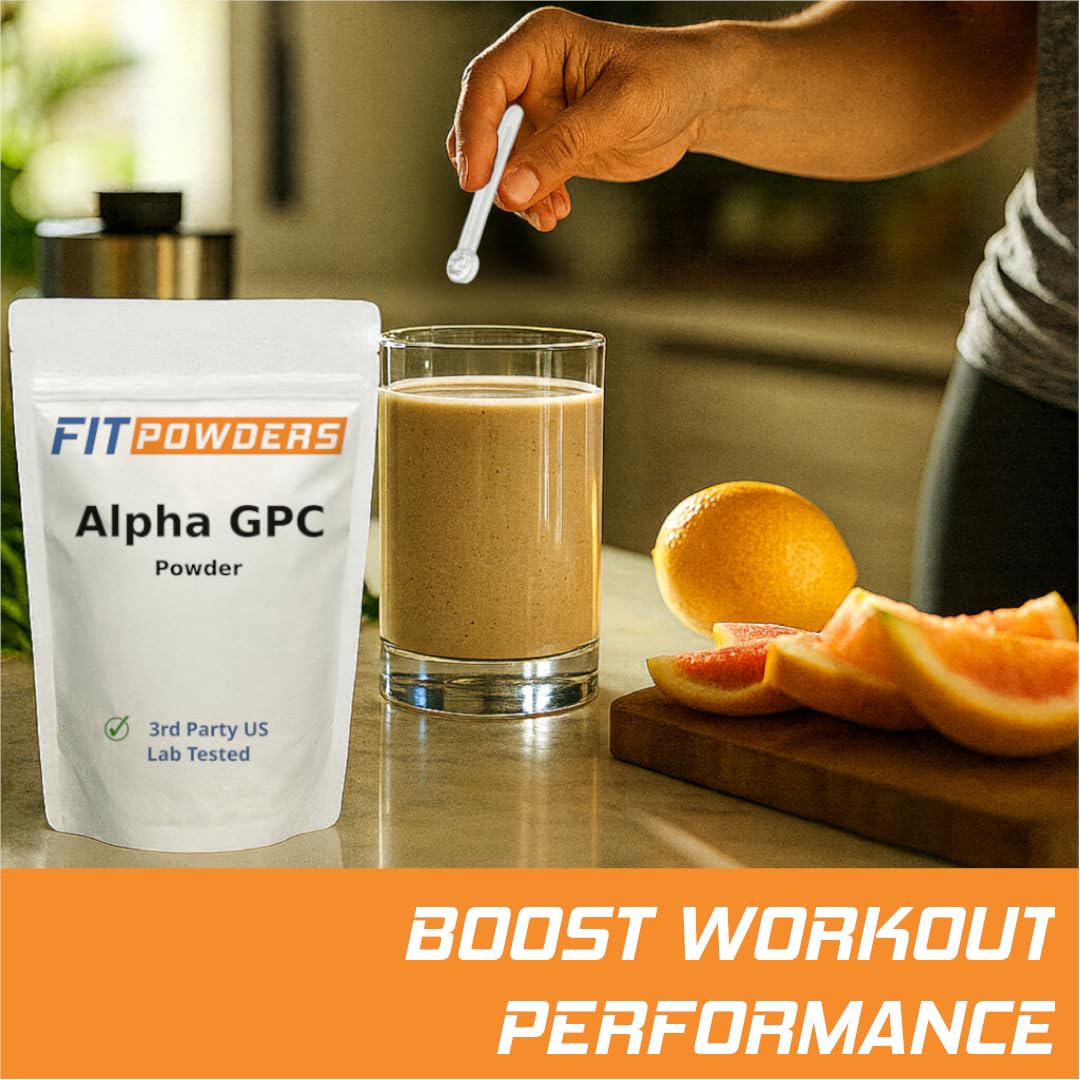 FitPowders Poudre Alpha GPC 25g en utilisation durant l'entraînement
