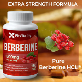 FitVitality Berbérine 1500mg capsules en situation de vie