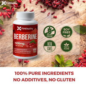 FitVitality Berbérine capsules vegan 150 unités