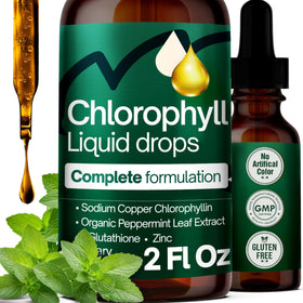 FitVitality Chlorophylle Liquide 100mg flacon avant