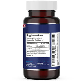 Flacon AgeImmune Nattokinase 4000 FU 200mg avec étiquette