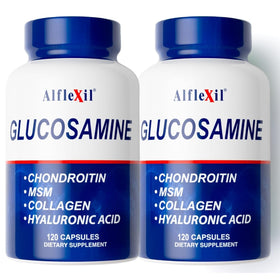 Flacon ALFLEXIL 120 capsules avec étiquette et informations sur le produit