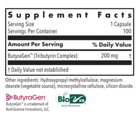 Flacon Allergy Research Group ButyrEn 200 mg avec capsules