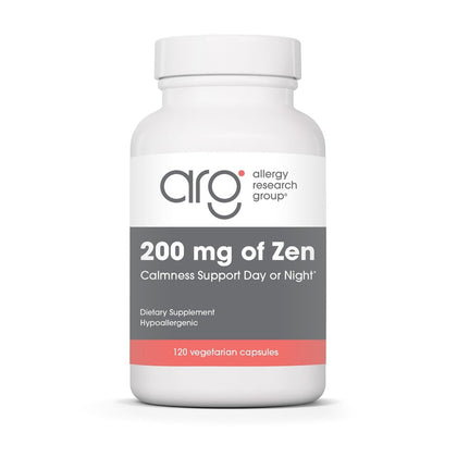 Flacon Allergy Research Group contenant 120 capsules de L-Théanine et GABA