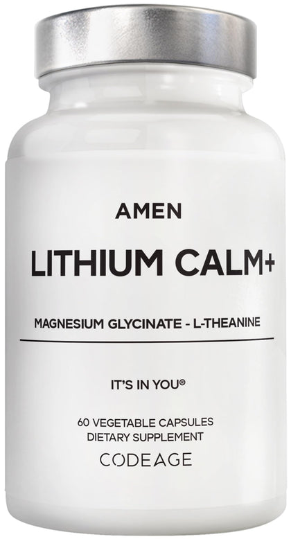 Flacon Amen Lithium Calm+ de 60 capsules, vue de face