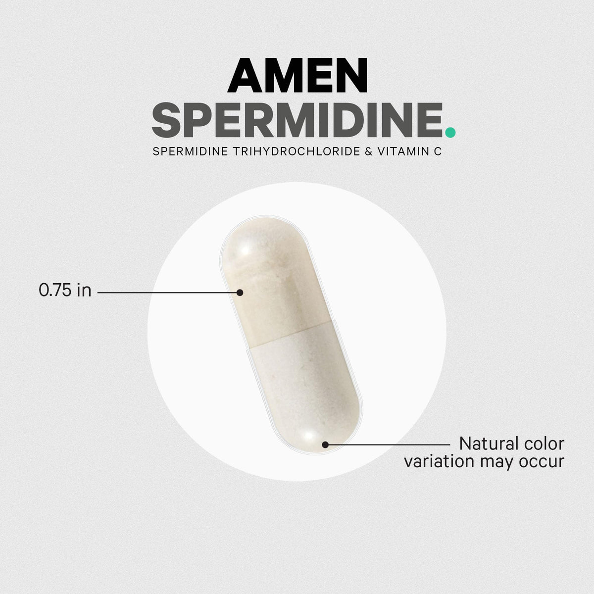 Flacon Amen Spermidine sur un bureau