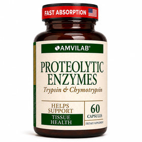Flacon AMVILAB Complexe d'Enzymes Protéolytiques 60 Capsules