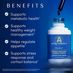 Flacon Apothékary Blue Burn avec compte-gouttes