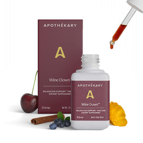 Flacon Apothékary Wine Down 150g vue de face