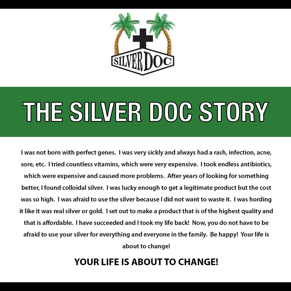 Flacon argent colloïdal silver doc en gros plan