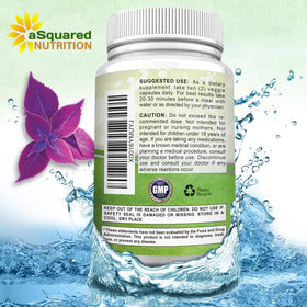 Flacon aSquared Nutrition Forskolin avec étiquette visible