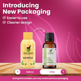 Flacon Bestmade sur une table avec des éléments de santé