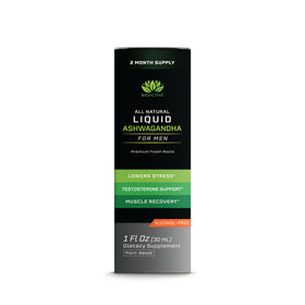 Flacon BIOACTIVE Ashwagandha dans un environnement naturel