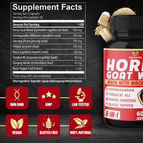 Flacon BMVINVOL avec 60 capsules de Pollen de Chèvre Cornu