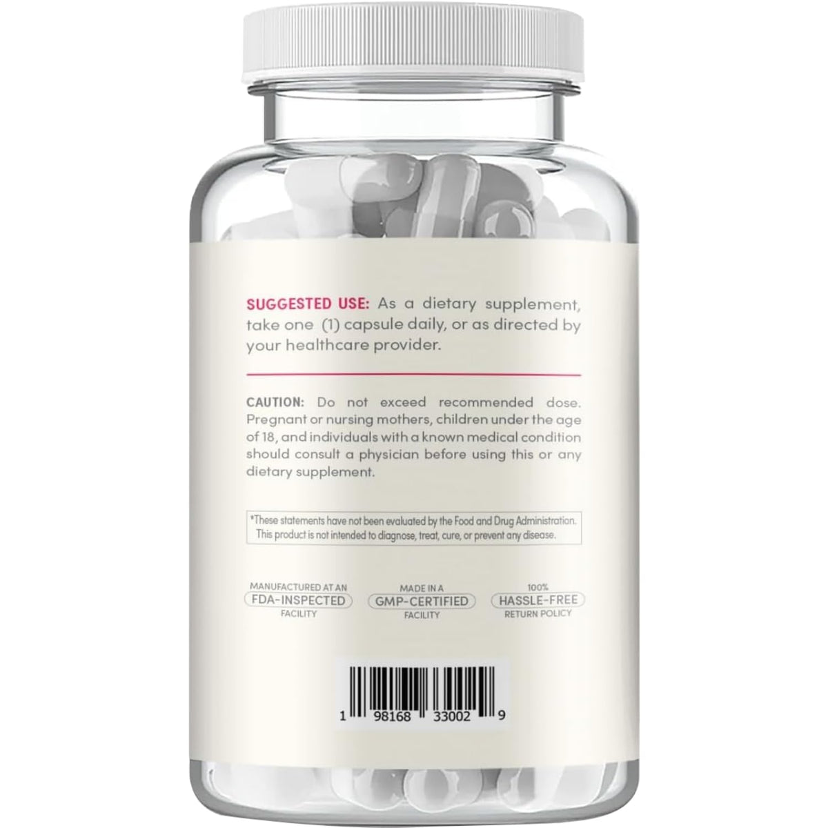 Flacon Clear Formulas Lycopène 50mg avec étiquette détaillée