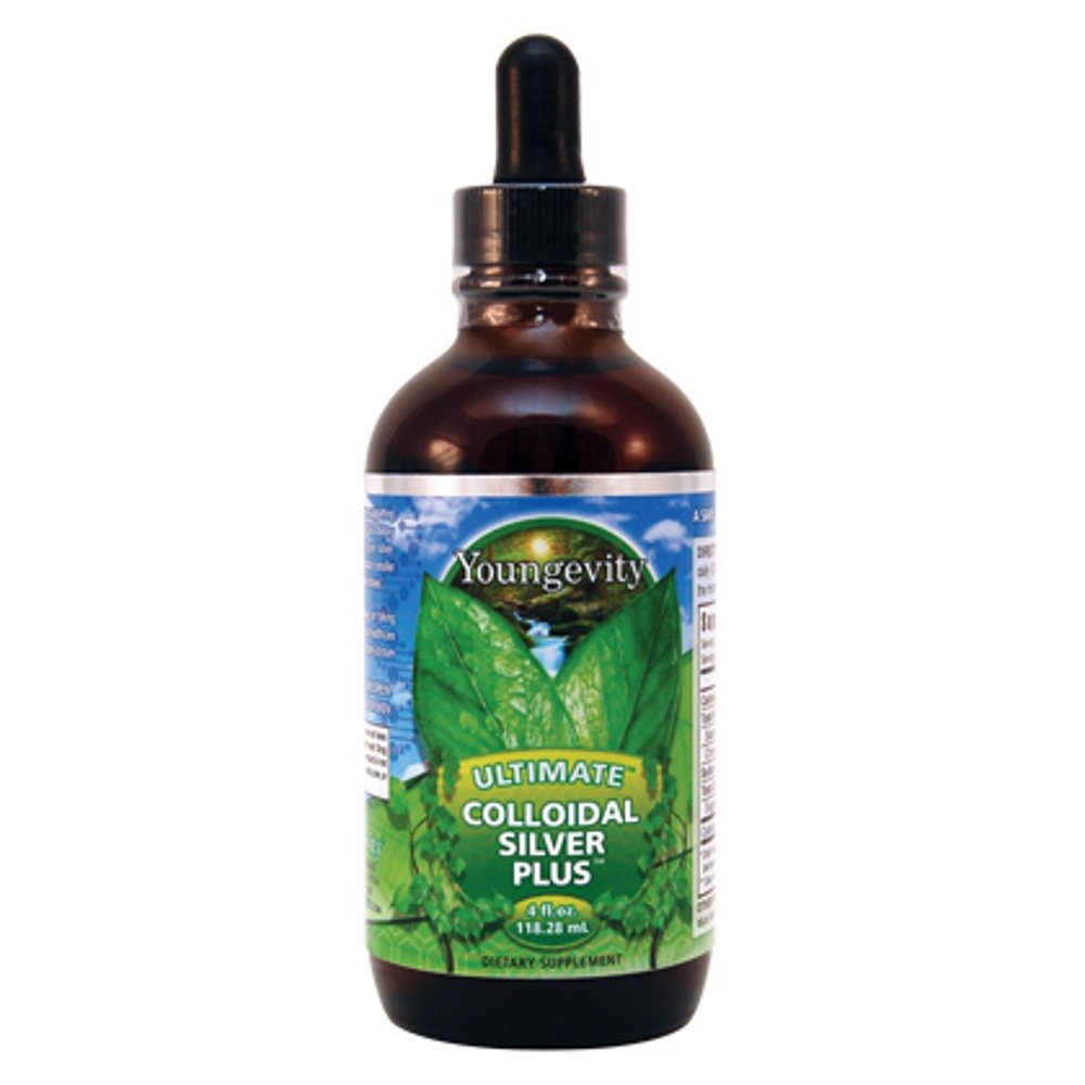 Flacon compte-gouttes Youngevity Colloïdal Argent 4 fl oz vue de face