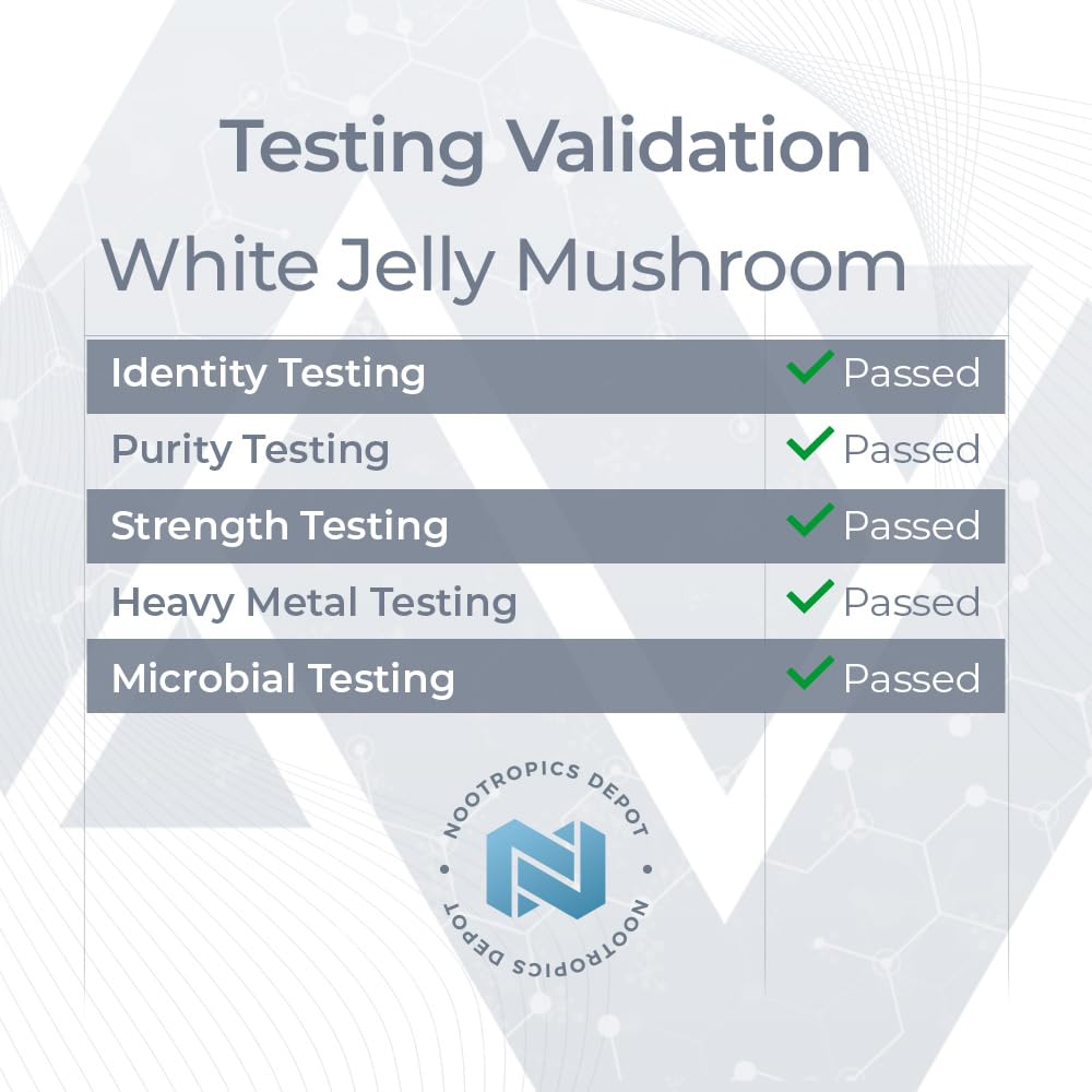 Flacon contenant des capsules de champignon Jelly Blanc Nootropics Depot