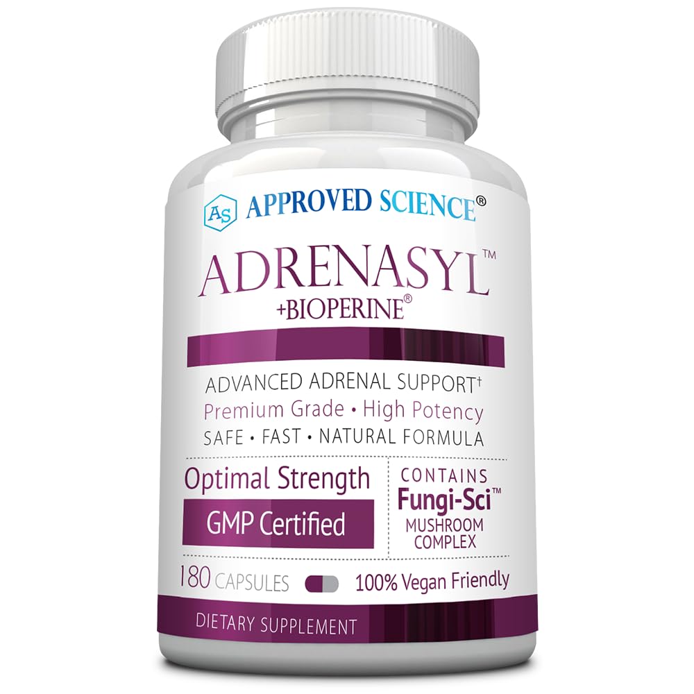 Flacon d'Adrenasyl d'Approved Science avec 180 capsules