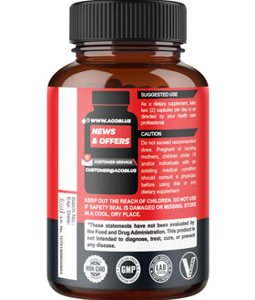 Flacon d'agobi Benfotiamine sur un fond neutre